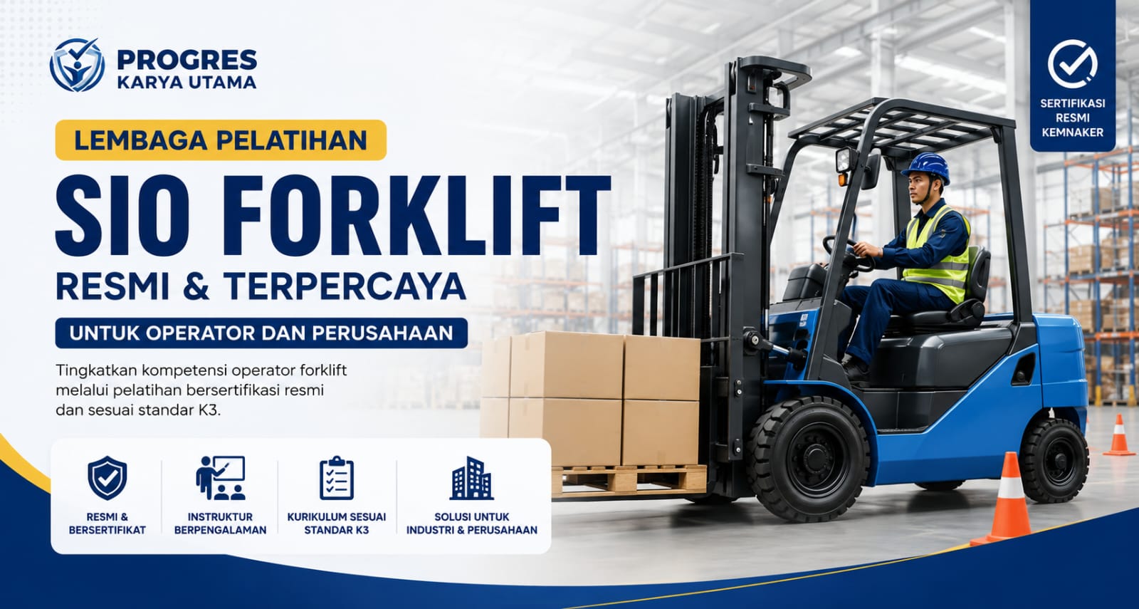 Lembaga Pelatihan SIO Forklift Resmi & Terpercaya untuk Operator dan Perusahaan