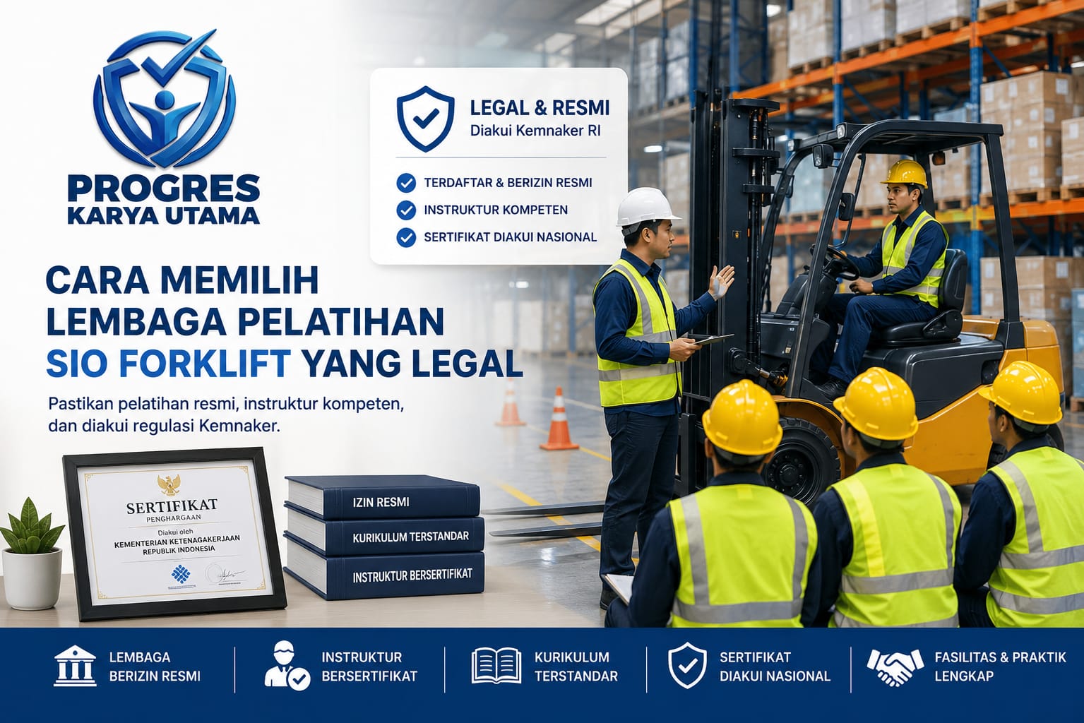 Cara Memilih Lembaga Pelatihan SIO Forklift yang Legal