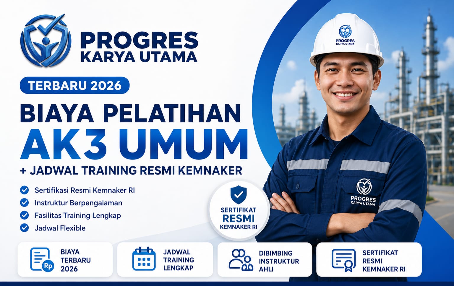 Biaya Pelatihan AK3 Umum Terbaru 2026 + Jadwal Training Resmi Kemnaker