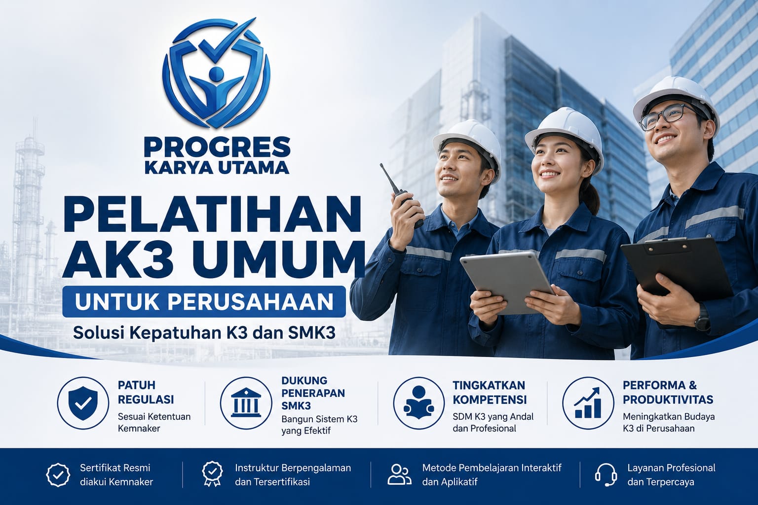 Pelatihan AK3 Umum untuk Perusahaan: Solusi Kepatuhan K3 dan SMK3