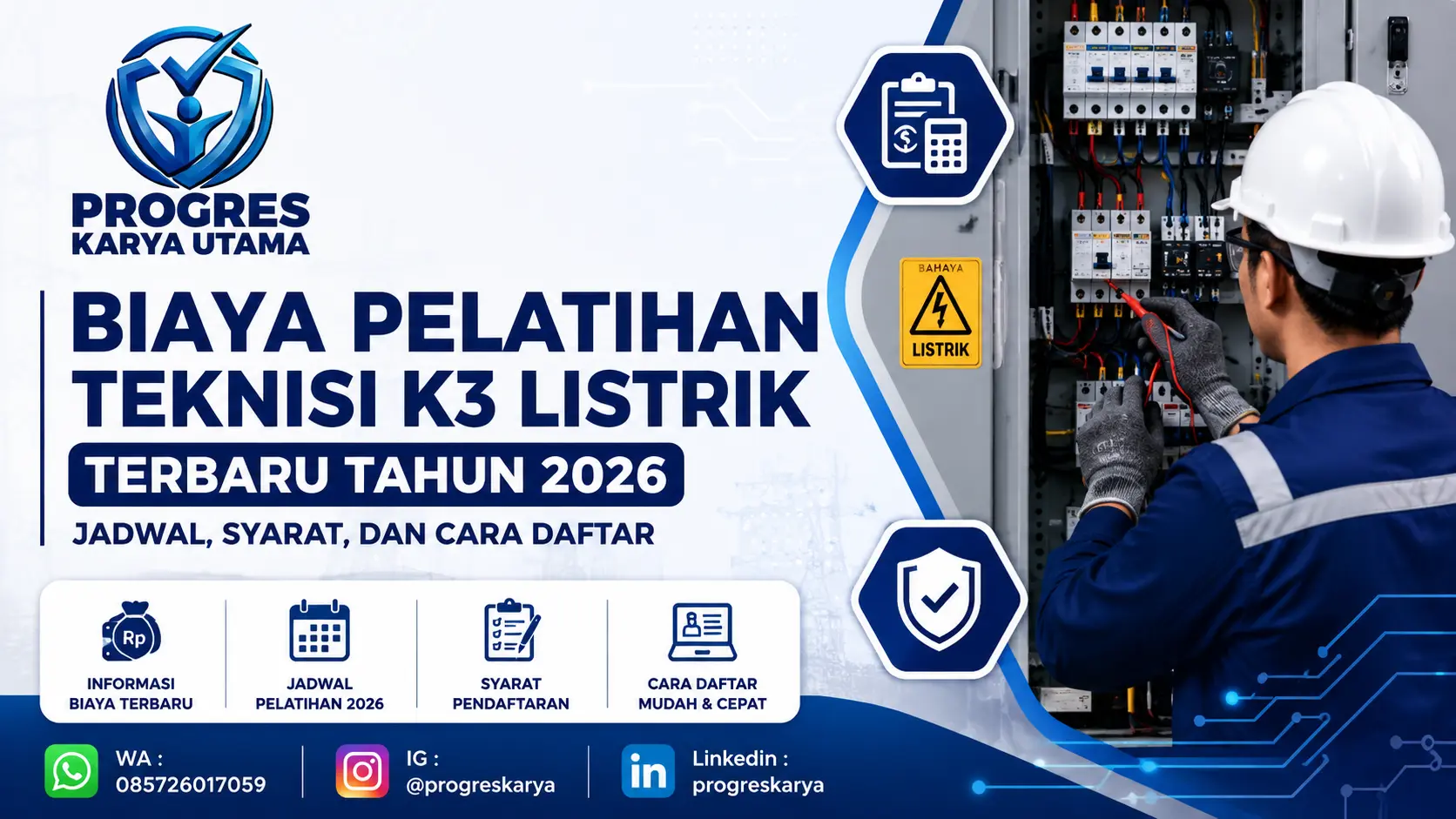 Biaya Pelatihan Teknisi K3 Listrik Terbaru Tahun 2026: Jadwal, Syarat, dan Cara Daftar
