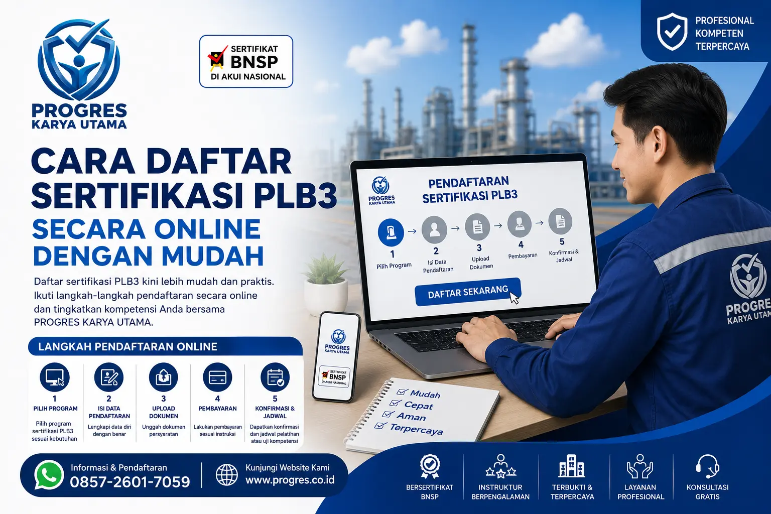 Cara Daftar Sertifikasi PLB3 Secara Online dengan Mudah