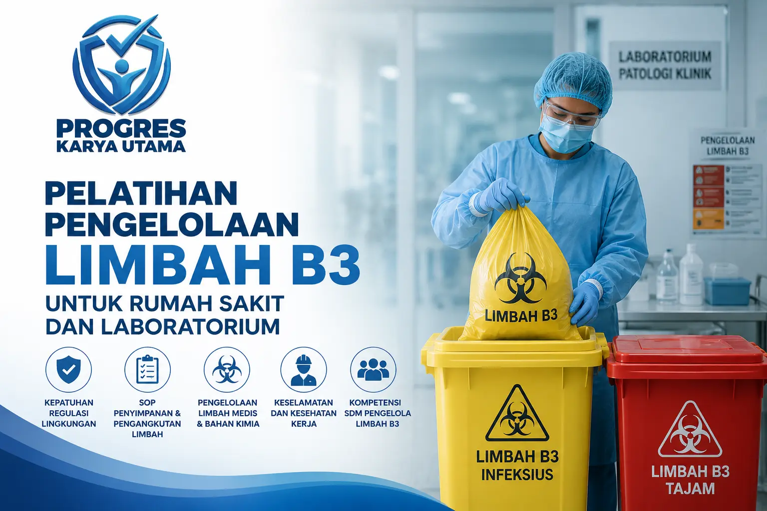 Pelatihan Pengelolaan Limbah B3 untuk Rumah Sakit dan Laboratorium
