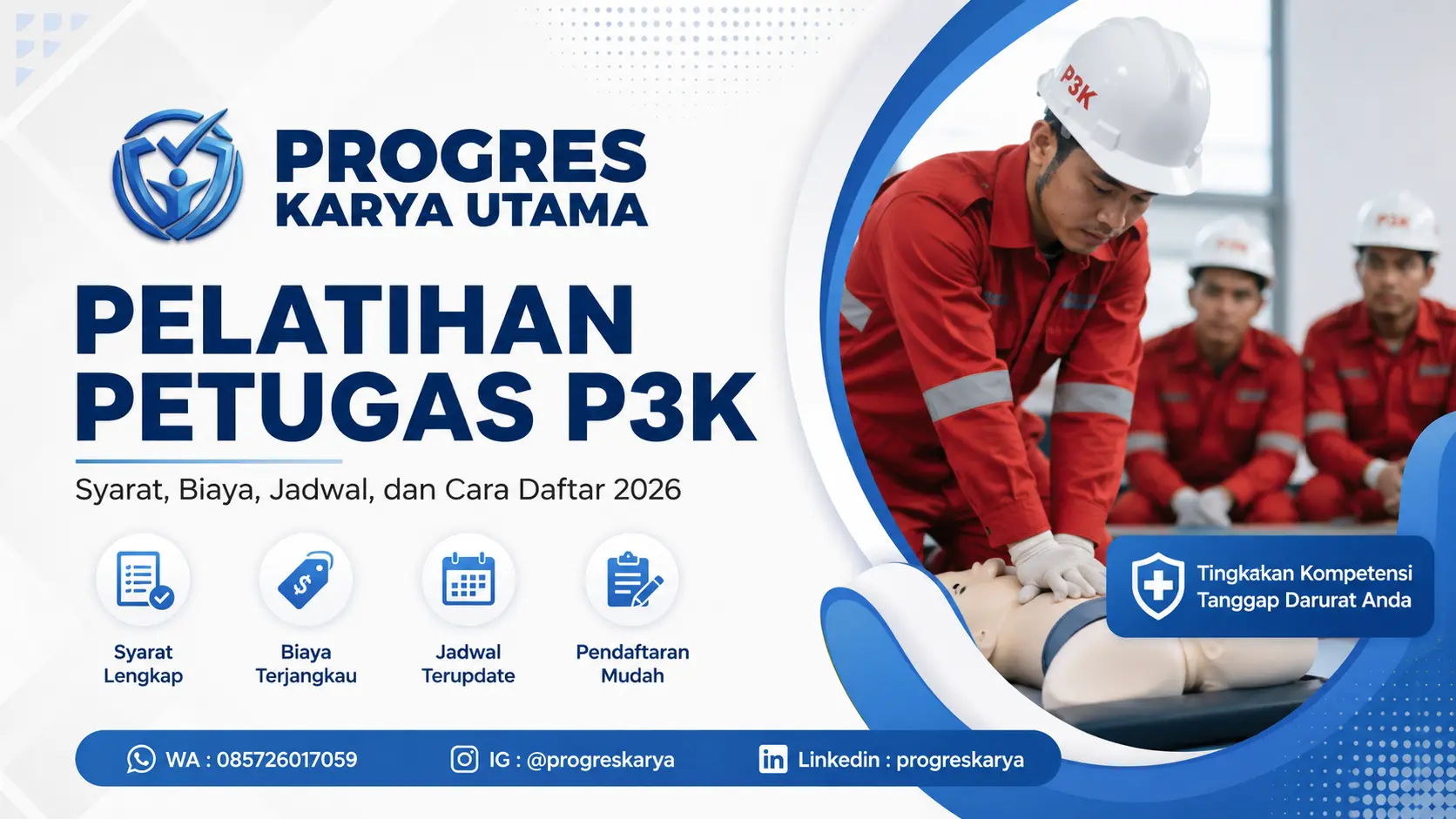 Pelatihan Petugas P3K: Syarat, Biaya, Jadwal, dan Cara Daftar 2026