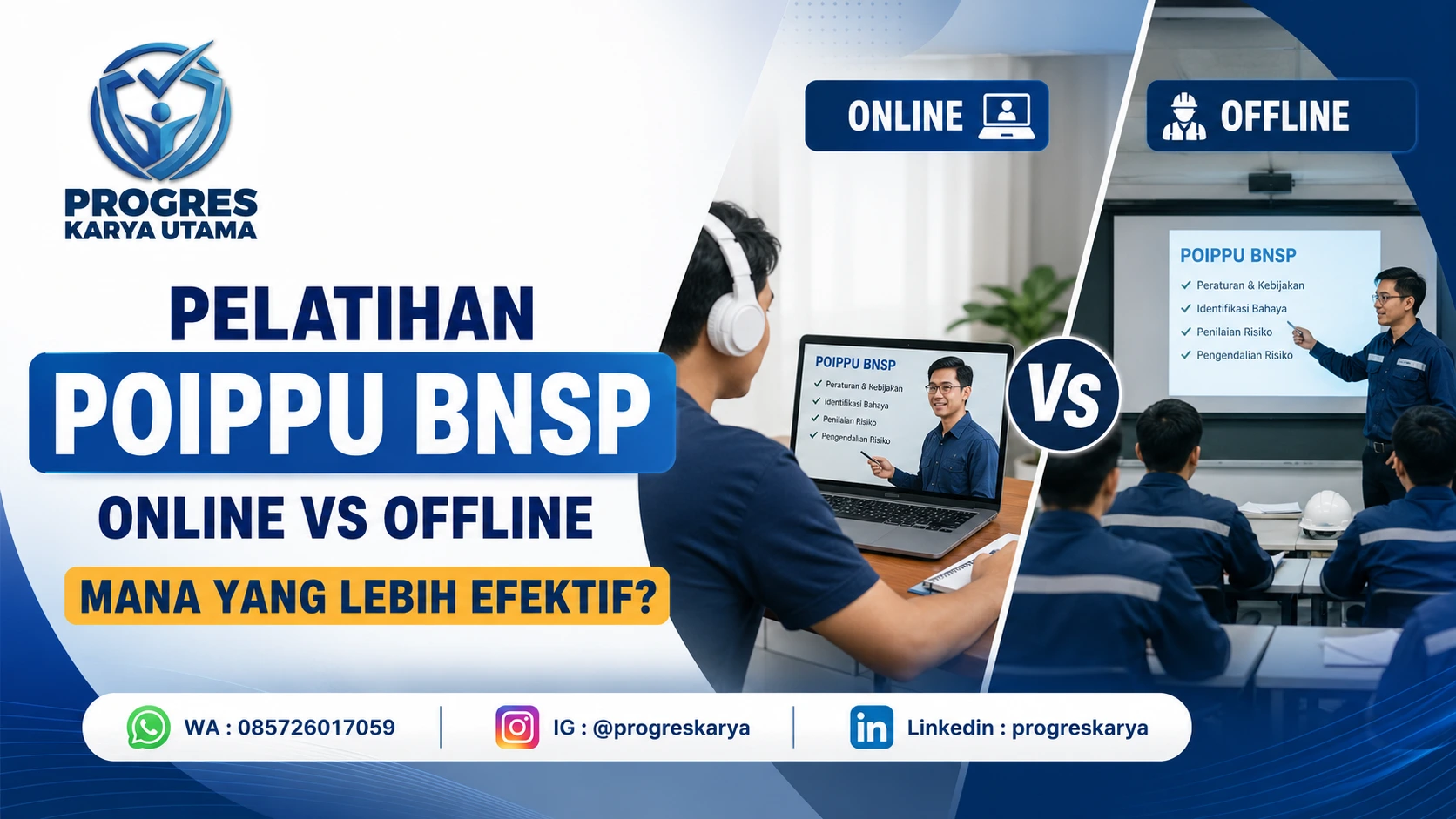 Pelatihan POIPPU BNSP Online vs Offline: Mana yang Lebih Efektif?
