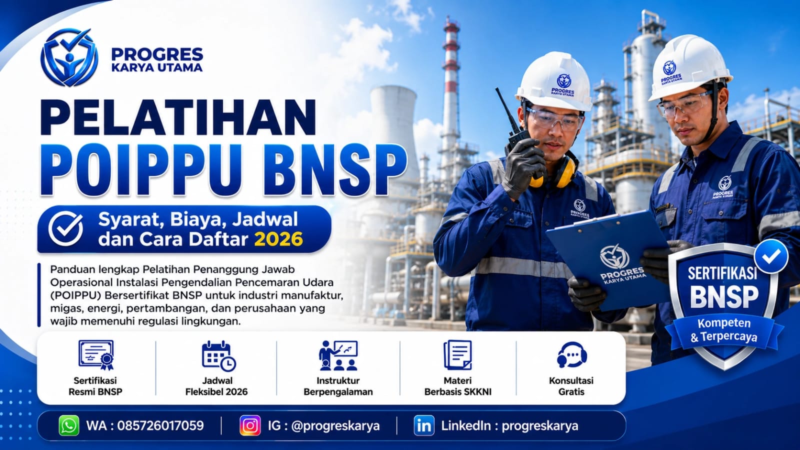 Pelatihan POIPPU BNSP: Syarat, Biaya, Jadwal, dan Cara Daftar 2026