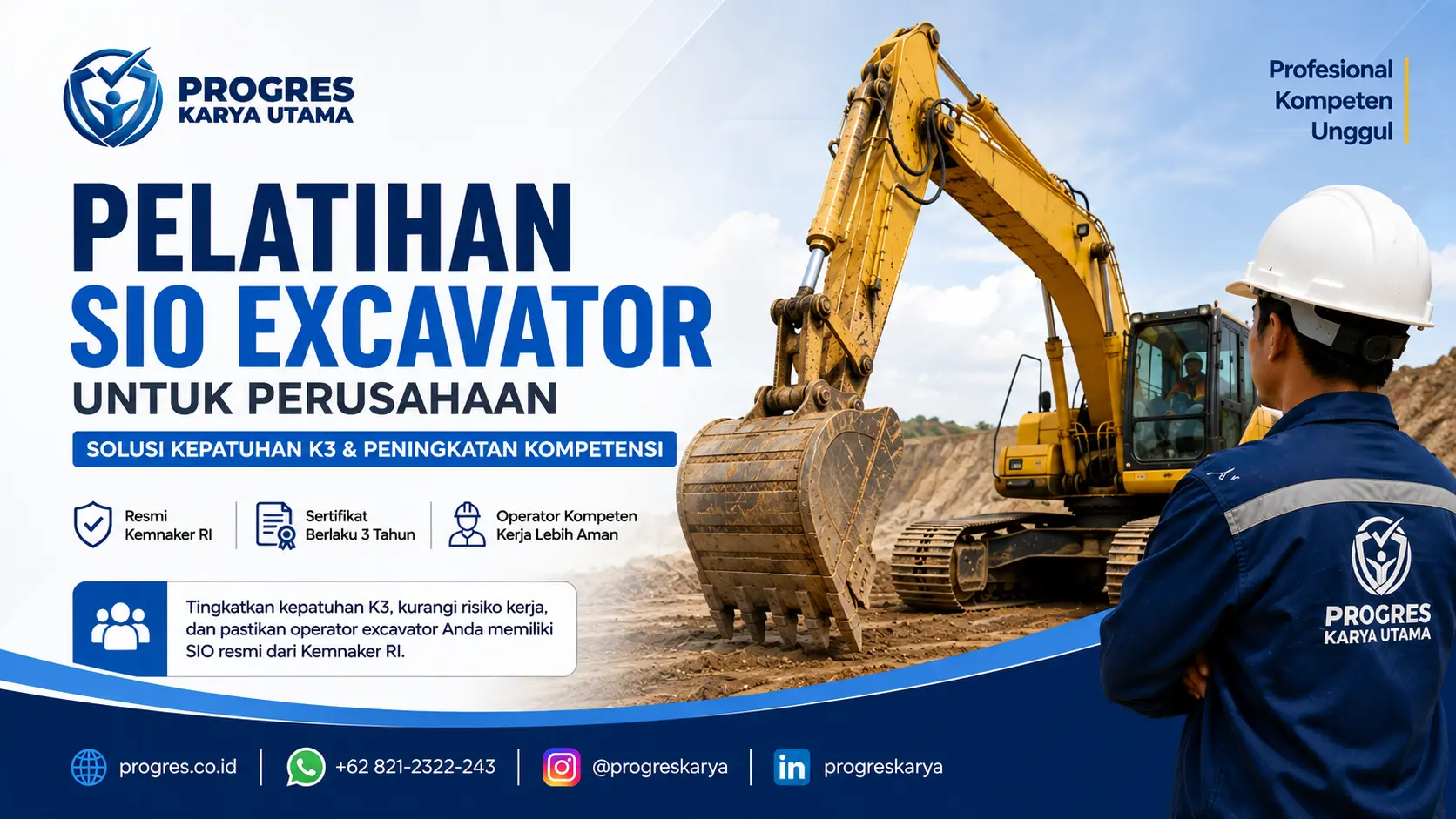 Pelatihan SIO Excavator untuk Perusahaan: Solusi Kepatuhan K3
