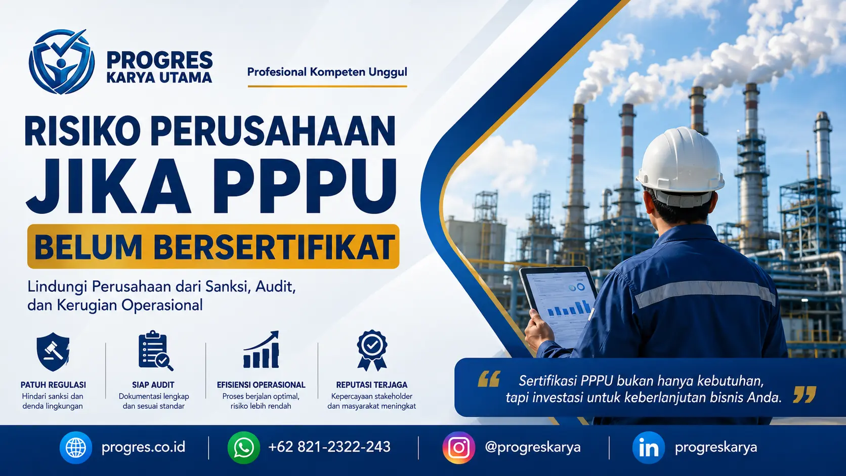 Risiko Perusahaan Jika Penanggung Jawab Pengendalian Pencemaran Udara Belum Bersertifikat