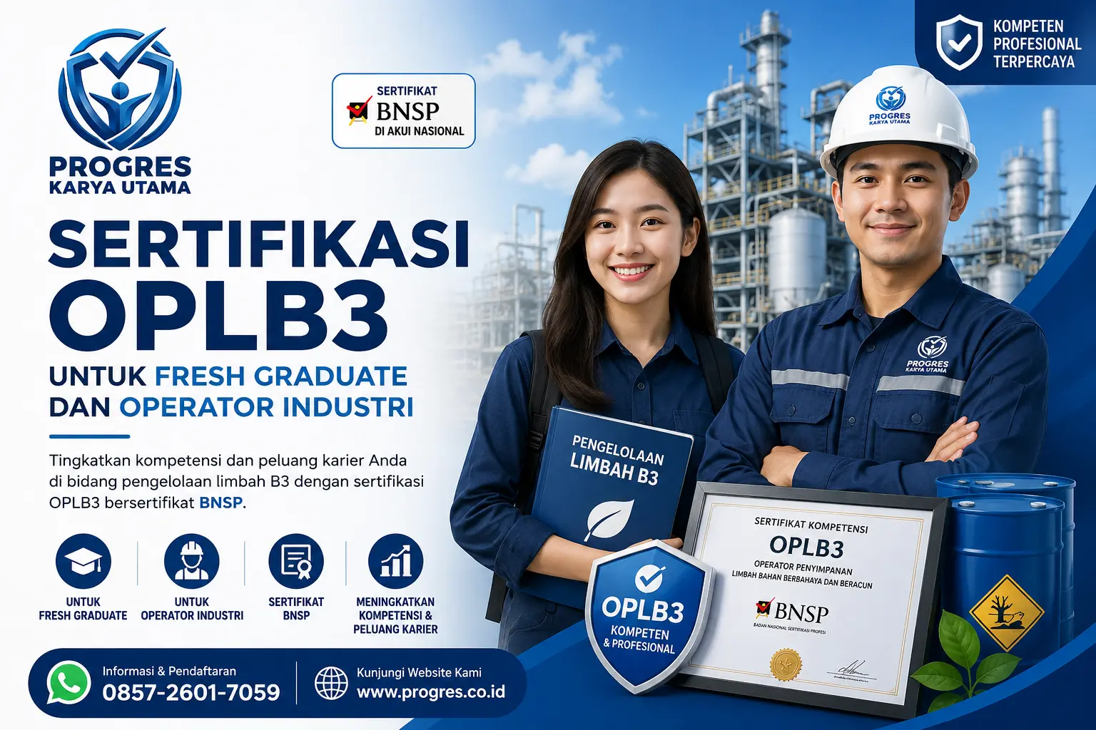 Sertifikasi OPLB3 untuk Fresh Graduate dan Operator Industri
