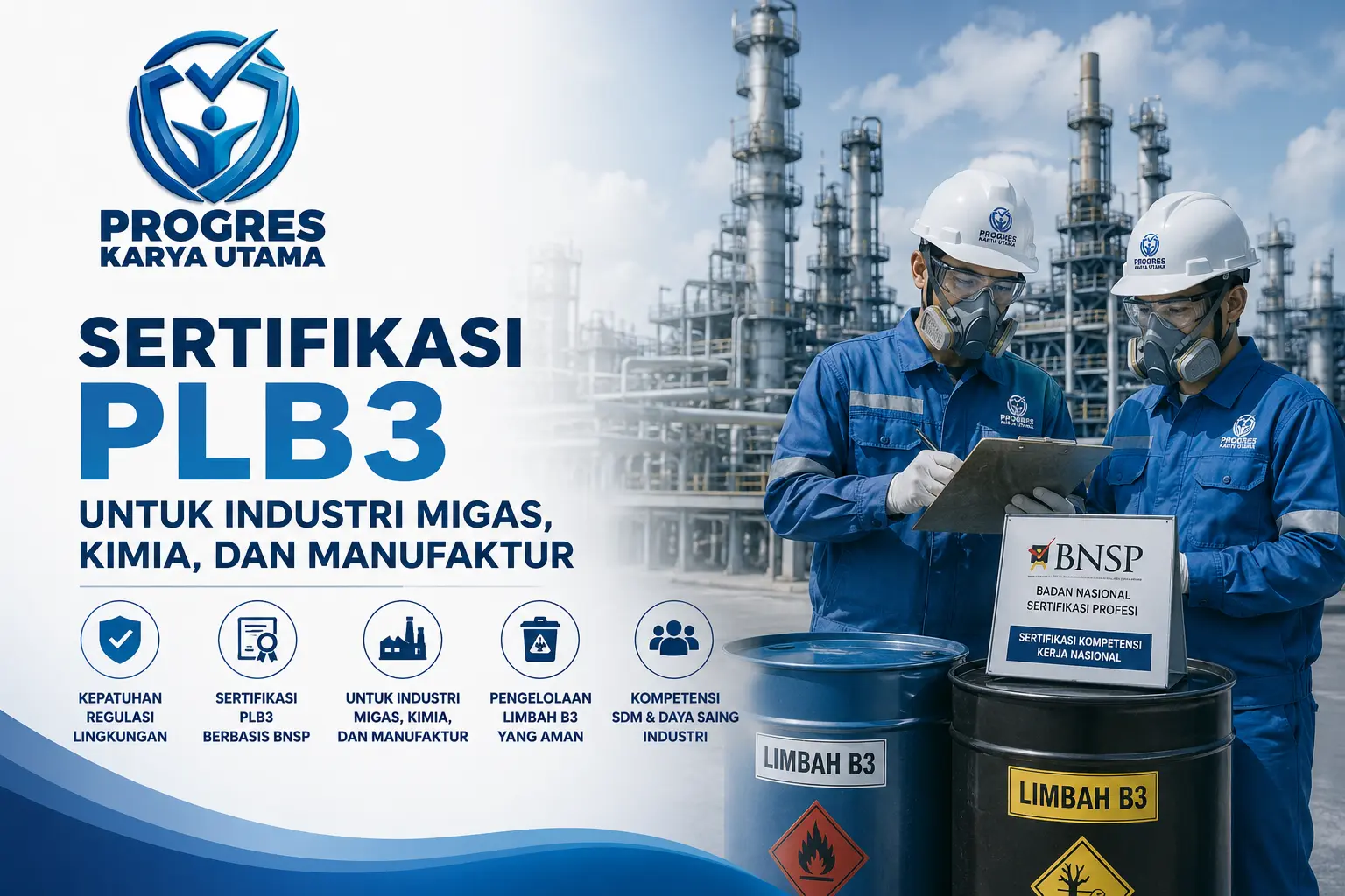 Sertifikasi PLB3 untuk Industri Migas, Kimia, dan Manufaktur