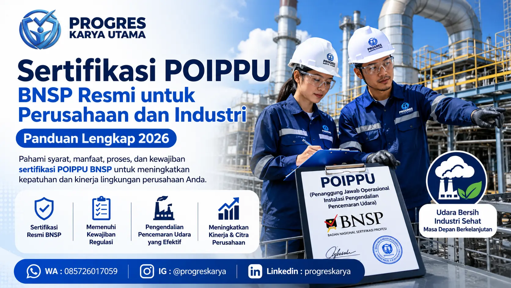 Sertifikasi POIPPU BNSP Resmi untuk Perusahaan dan Industri: Panduan Lengkap 2026