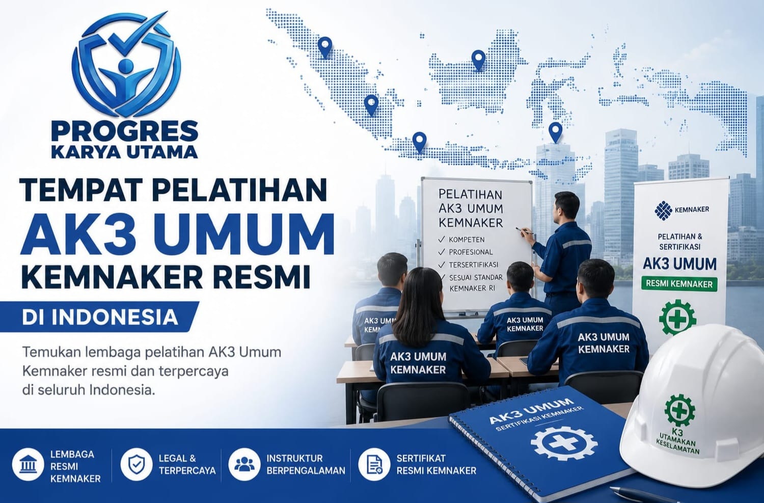 Tempat Pelatihan AK3 Umum Kemnaker Resmi di Indonesia