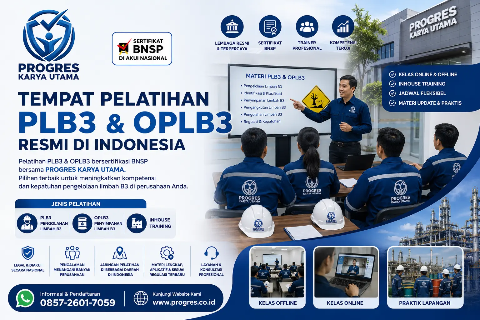 Tempat Pelatihan PLB3 dan OPLB3 Resmi di Indonesia