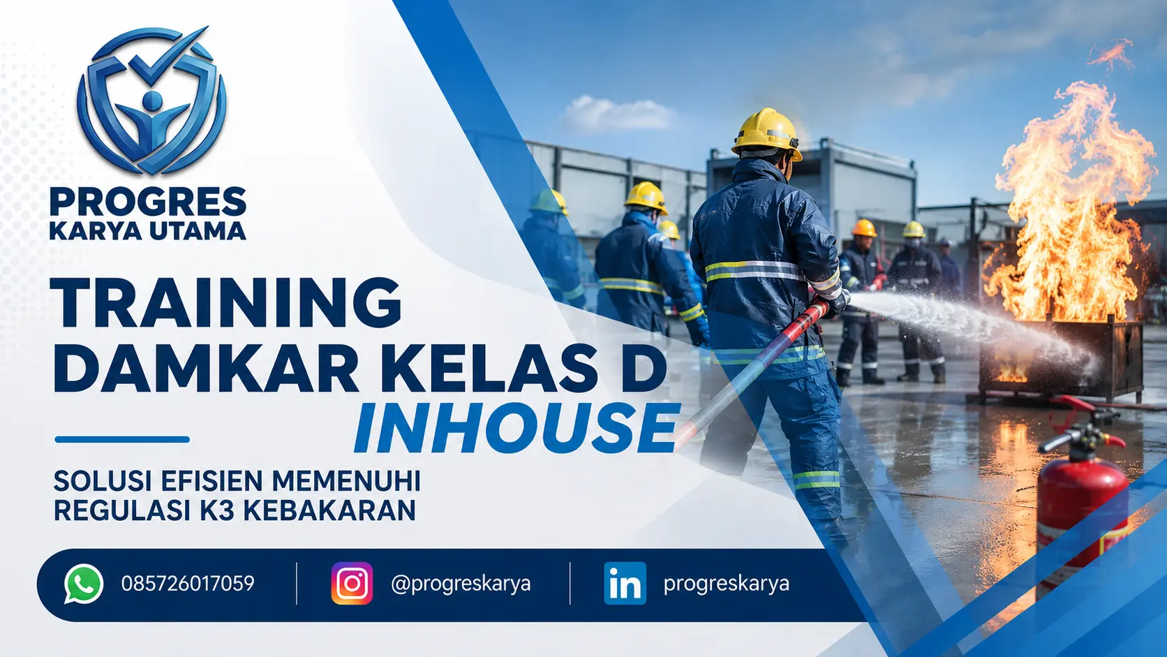 Training Damkar Kelas D Inhouse untuk Perusahaan: Solusi Efisien Memenuhi Regulasi K3 Kebakaran