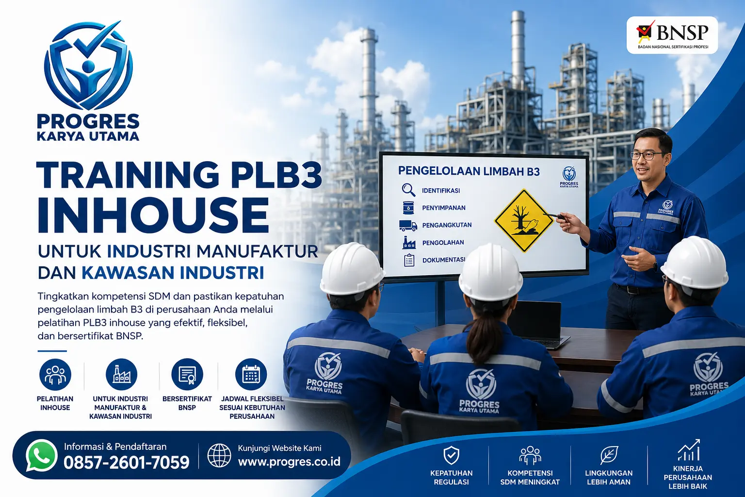 Training PLB3 Inhouse untuk Industri Manufaktur dan Kawasan Industri